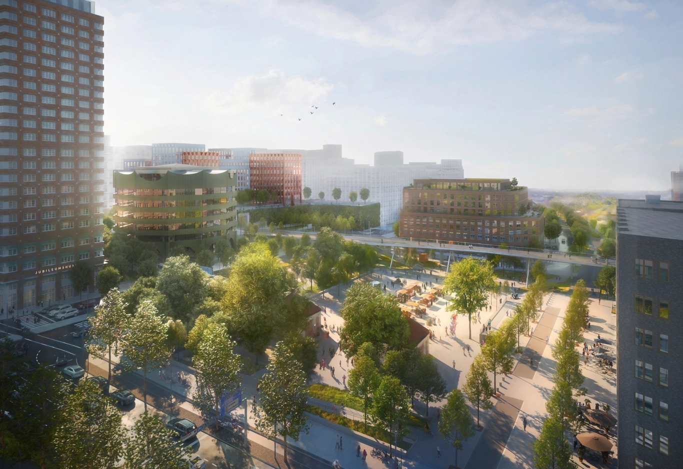 Vy över Tullhusplatsen, Stockholms stad/White arkitekter