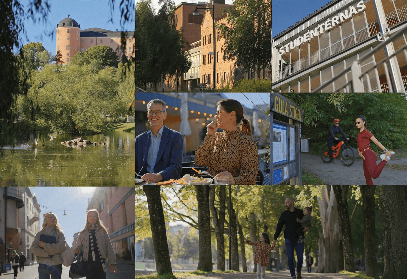 Sammansatt kollage med fyra bilder som visar delar av det industriella kulturarvet i Skeppskajen.